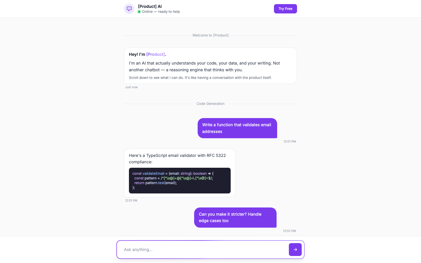 AI Chat Interface