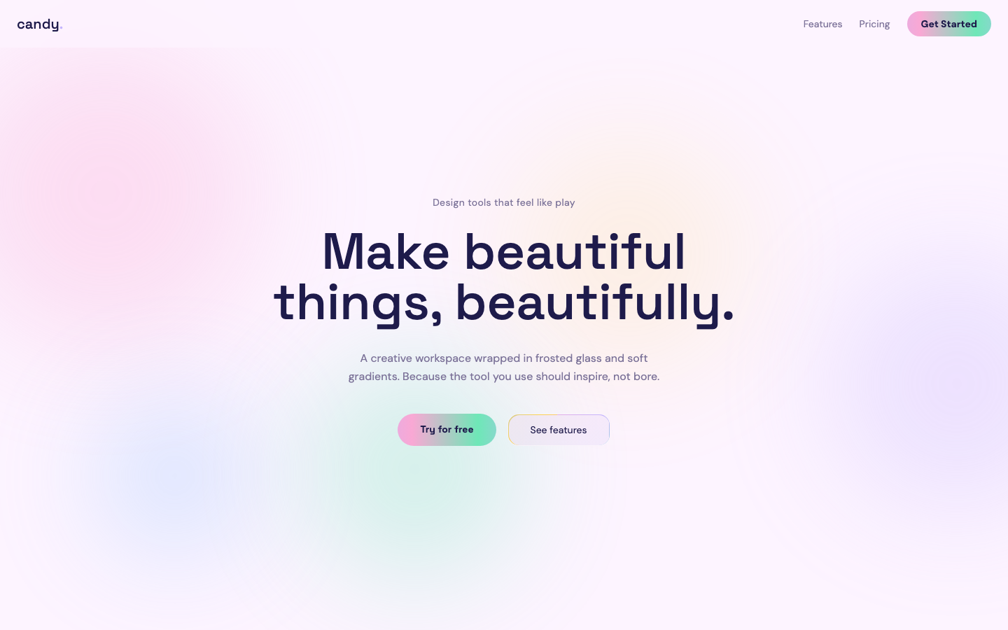 Pastel Gradient Card